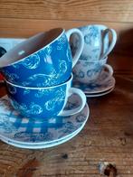 Vier kopjes en schoteltjes True Blue Basics, Ophalen, Zo goed als nieuw