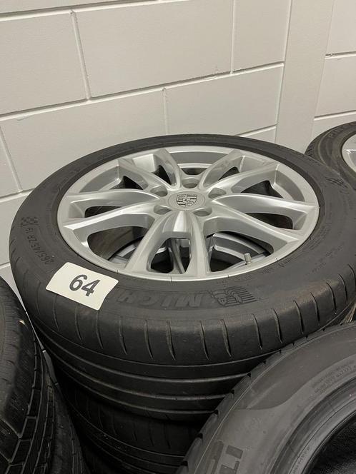 nr64 4x Porsche velgen + zomerbanden Michelin Pilot Sport 26, Auto-onderdelen, Banden en Velgen, Banden en Velgen, Zomerbanden