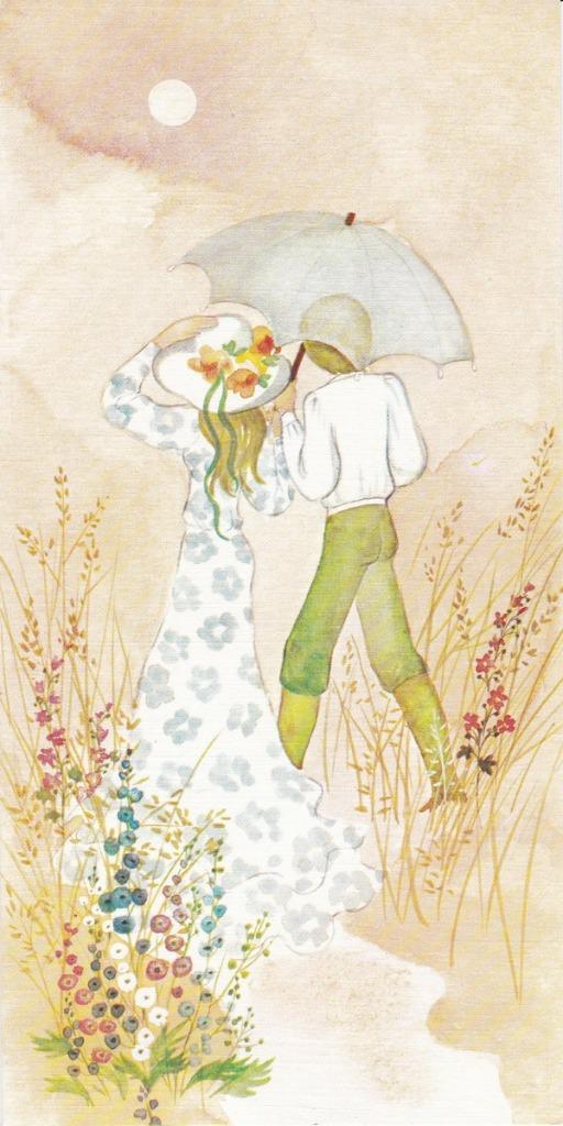 Vintage wenskaart huwelijk, Diversen, Wenskaarten, Nieuw, Ophalen of Verzenden