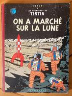 BD Tintin On a marché sur la lune, Gelezen, Eén stripboek, Ophalen of Verzenden, Hergé