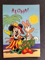Postkaart Disney Mickey Mouse 'Aloha', Verzamelen, Disney, Mickey Mouse, Plaatje of Poster, Zo goed als nieuw, Verzenden
