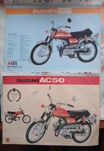 2 reclame folders Suzuki AC50, Vélos & Vélomoteurs, Enlèvement ou Envoi