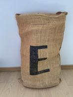 Sac en jute avec lettre E, Maison & Meubles, Accessoires pour la Maison | Poubelles, Comme neuf, Enlèvement