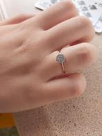 Diamanten ring 14 kt, Ophalen of Verzenden, Zo goed als nieuw