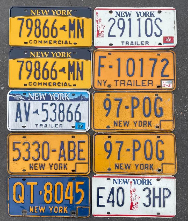 nummerplaa, plaque immatriculation, USA, NEW YORK, SPECIAL, Verzamelen, Overige Verzamelen, Gebruikt, Ophalen of Verzenden