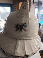 casque pompier ancien collection, Enlèvement ou Envoi, Utilisé