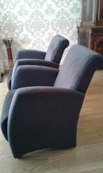 Set mooie grijze alcantara zeteltjes als nieuw!, Enlèvement, Comme neuf