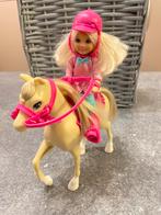 Kleine Barbie en haar paard, Kinderen en Baby's, Speelgoed | Poppen, Zo goed als nieuw, Barbie