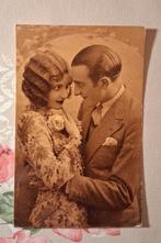 Vintage Postkaart verliefde koppel jaren 20, Ophalen of Verzenden
