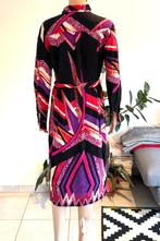 Unique shirt dress with beautiful print (S/M) new, Kleding | Dames, Jurken, Maat 38/40 (M), Zwart, Nieuw, Ophalen of Verzenden