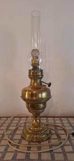 koperen olielamp met ingebouwde lamp en schakelaar (55cm), Enlèvement