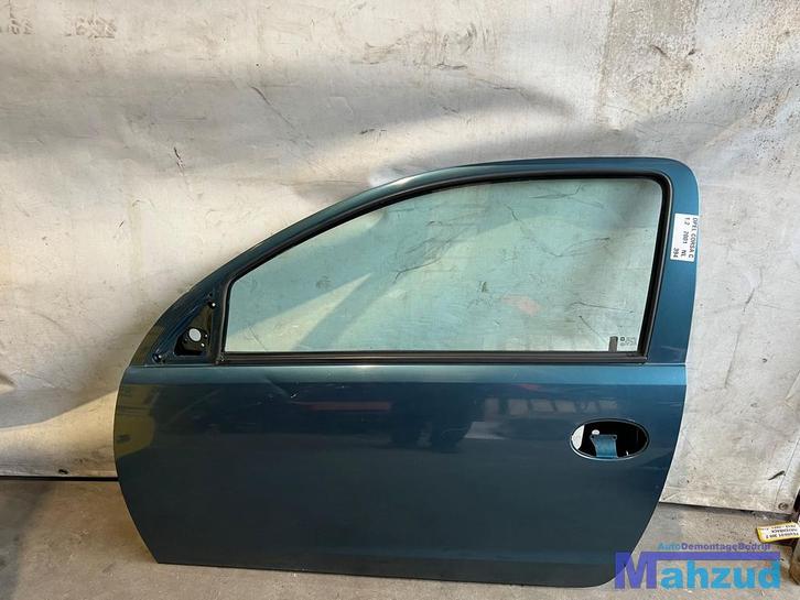 OPEL CORSA C Groen Z20M Links linker deur 2000-2005, Auto-onderdelen, Carrosserie, Deur, Opel, Gebruikt, Ophalen of Verzenden
