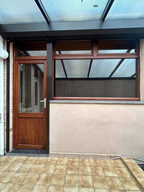 REEDS UITGEBROKEN Buitendeur met glas, raam en rolluiken, Doe-het-zelf en Bouw, Raamkozijnen en Schuifdeuren, Gebruikt, Deurkozijn