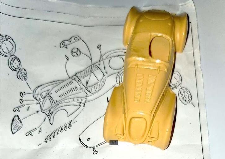 Nieuwe oude „ESDO” 1/43 PEUGEOT 402 DARL'MAT LE MANS KIT., Verzamelen, Automerken, Motoren en Formule 1, Nieuw, Auto's, Verzenden