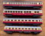 4 DB „speisewagen” Lima HO-auto's met verlichting, Hobby en Vrije tijd, Ophalen of Verzenden, Zo goed als nieuw, Lima