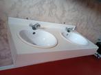 Dubbele lavabo (120cmX60cm), Enlèvement ou Envoi, Utilisé