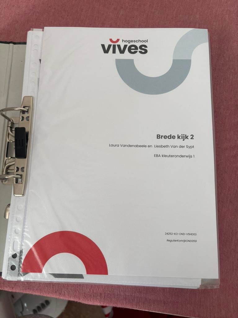 Brede kijk 2 ( kleuteronderwijs), Ophalen, Zo goed als nieuw, Hogeschool