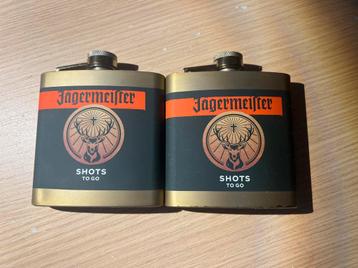 2 heupflesjes Jagermeister beschikbaar voor biedingen