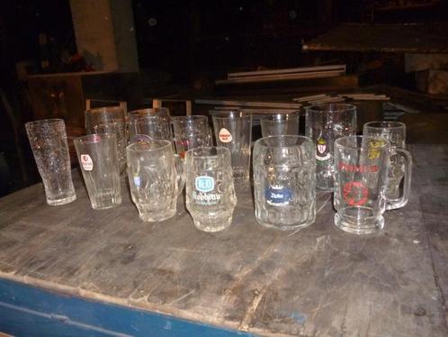 Bierglazen, Verzamelen, Glas en Drinkglazen, Gebruikt, Bierglas, Ophalen