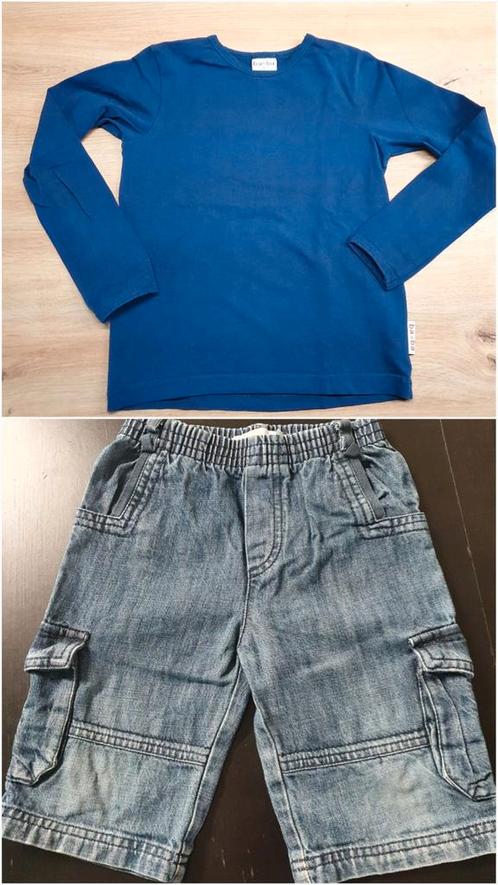 Stoer setje: Jeansshort & longsleeve Filou & friends+Baba, Kinderen en Baby's, Kinderkleding | Maat 110, Zo goed als nieuw, Jongen of Meisje