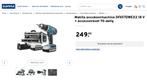 NIEUW MAKITA Klopboormachine 18V + 70 accessoires + Koffer, Ophalen of Verzenden, Nieuw, Boormachine, Variabele snelheid