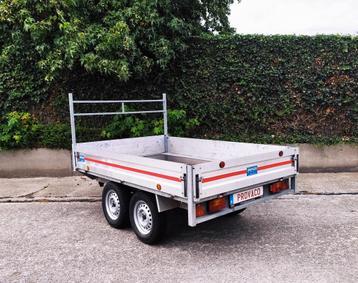 Plateau dubbelas 750kg 158x260cm  beschikbaar voor biedingen