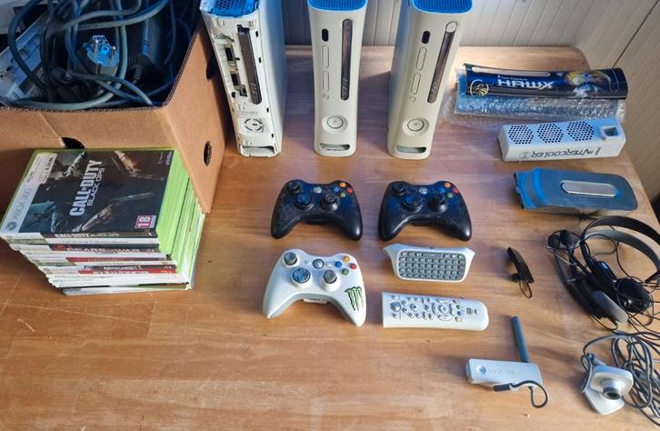 Xbox 360 lot – consoles, controllers, games & accessoires, Games en Spelcomputers, Spelcomputers | Xbox 360, Ophalen of Verzenden