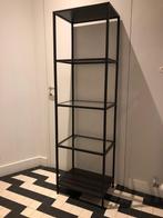 open rek metaal/glas, Huis en Inrichting, Kasten | Stellingkasten, Ophalen, Zo goed als nieuw