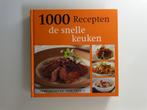 1000 recepten de snelle keuken, Livres, Livres de cuisine, Comme neuf, Envoi, Plat principal