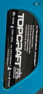 Klopboormachine Topcraft, Ophalen, 600 watt of meer, Zo goed als nieuw, Klopboormechanisme