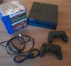 Playstation 4 met 2 controllers en 11 games, Ophalen, Zo goed als nieuw, Met 2 controllers