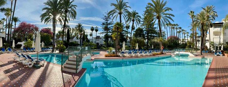 MARBELLA 5* luxe complex appartement voor 2p, Vakantie, Vakantiehuizen | Spanje, Costa del Sol, Appartement, Overige, Aan zee