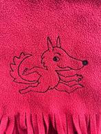Écharpe fine en polaire rouge - Broderie « loup », Ophalen, Gebruikt, Jongetje of Meisje, Sjaal