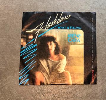Irene Cara - Flashdance…what a feeling (vinyl single prima s, CD & DVD, Enlèvement ou Envoi, Single, Utilisé, Pop