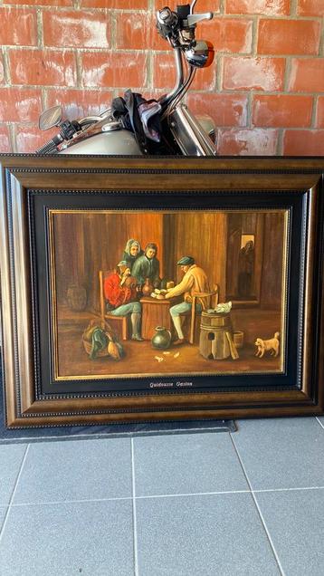 Schilderij op doek van gaston quidousse beschikbaar voor biedingen