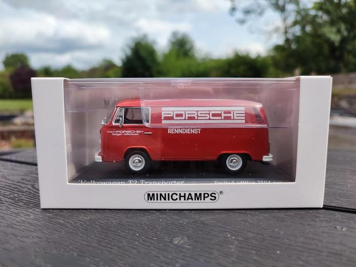VW Van T2 Transporter Porsche 1/43 Minichamps, Hobby en Vrije tijd, Modelauto's | 1:43, Zo goed als nieuw, Auto, MiniChamps, Ophalen of Verzenden