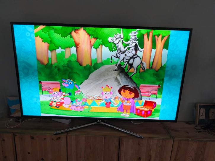 Samsung 55 inch Smart TV | Klein defect(donkere vlek), Audio, Tv en Foto, Televisies, Gebruikt, Samsung, Smart TV, Ophalen