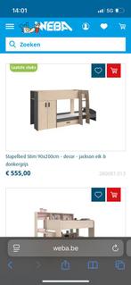 Stapelbed met kleerkast, Huis en Inrichting, Slaapkamer | Bedden, Ophalen, Zo goed als nieuw