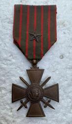 Medaille, Franse Croix de Guerre, 1914-17 Versie mt STER, Ophalen of Verzenden, Landmacht, Lintje, Medaille of Wings