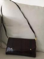 vintage clutch , tasje, Handtassen en Accessoires, Tassen | Damestassen, Ophalen of Verzenden, Zo goed als nieuw, Bruin, Avondtasje
