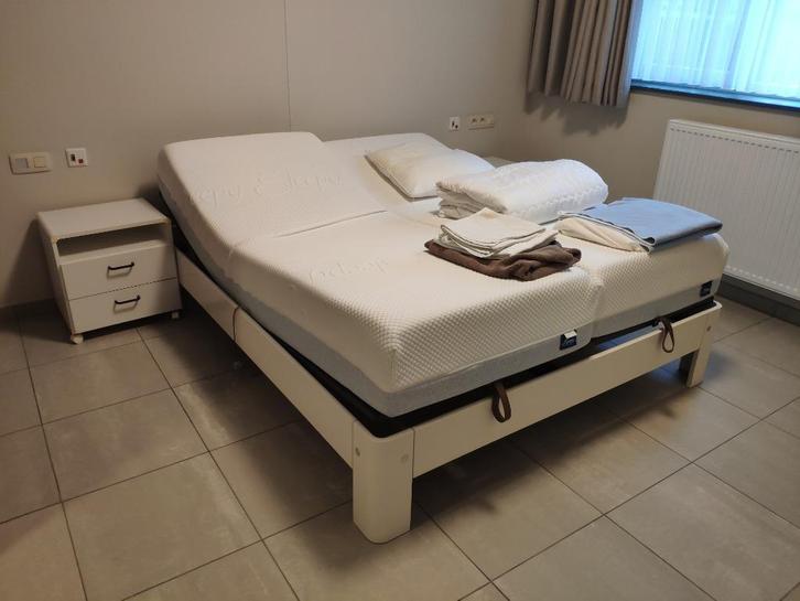 slaapkamer , wit, Huis en Inrichting, Slaapkamer | Complete slaapkamers, Gebruikt, Tweepersoons, Ophalen