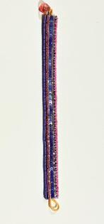 Paars-roze armband met kraaltjes, Ophalen of Verzenden, Nieuw, Paars