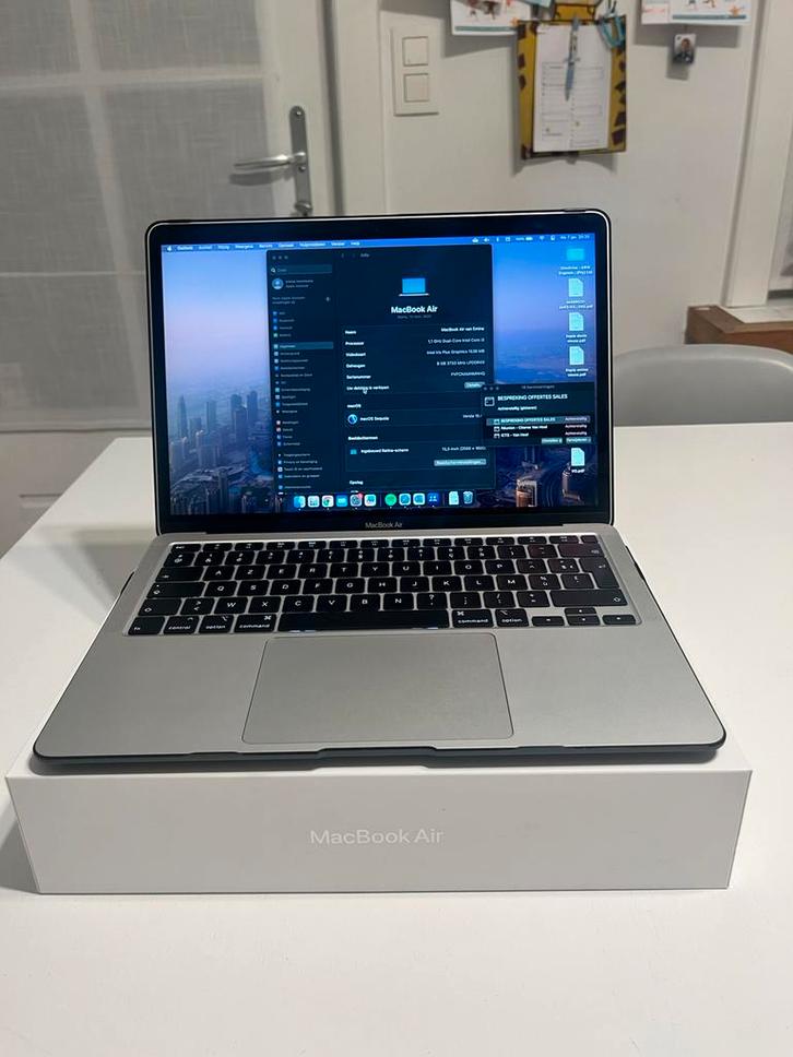 MacBook Air 13-inch, Computers en Software, Apple Macbooks, Zo goed als nieuw, MacBook Air, 13 inch, 2 tot 3 Ghz, 256 GB, 8 GB