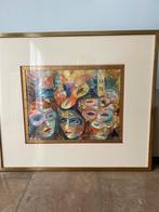 Geschilderd op doek 72/63 cm - KARNAVAL -  120,-€, Ophalen