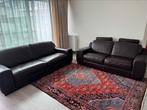 Lederen kwaliteitssalon zo goed als nieuw, Antiek en Kunst, Antiek | Meubels | Stoelen en Sofa's, Ophalen