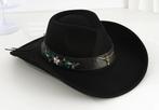 Cowboyhoed Zwart Metalen Bull kop Gebloemde Band (Nieuw), Kleding | Heren, Hoeden en Petten, Ophalen of Verzenden, Nieuw, 57 cm (M, 7⅛ inch) of minder