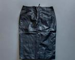 Jupe en cuir, Comme neuf, Zara, Noir, Taille 38/40 (M)