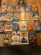 Kavel van 22 VHS-films, Cd's en Dvd's