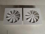 Wervelrooster met vaste lamellen - 2 stuks, Doe-het-zelf en Bouw, Buizen en Afvoer, Ophalen of Verzenden, Zo goed als nieuw
