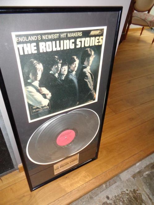 Rolling Stones "verzilverde LP's+Lijst [England's Newest H.], Collections, Musique, Artistes & Célébrités, Utilisé, Envoi